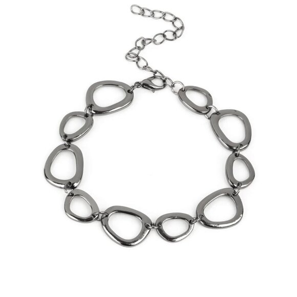 Paparazzi Jewelry Accessories - All That Mod - Black Bracelet - Vintage - Picture 4 of 4